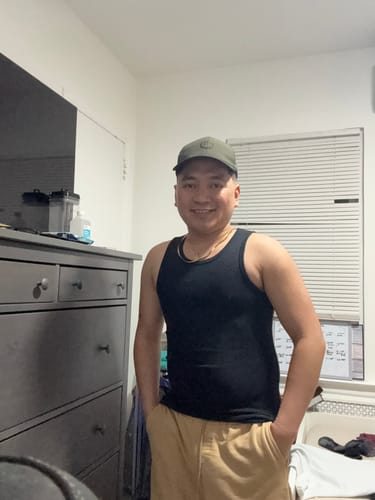 Customer photo review of Premium Ultra-Soft Cotton Fitted Tank 3 Pack