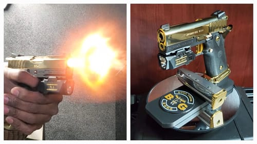 Customer photo review of STI 2011 9/38/BUL Armory | Brass | Double Stack Magazine Base Pad | IPSC Standard Division