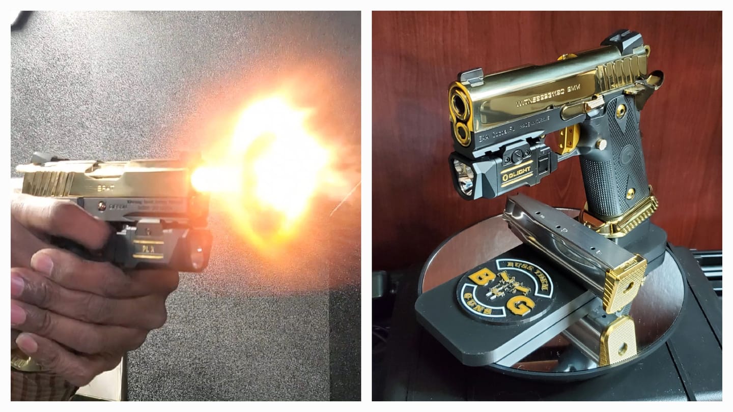 Customer photo review of STI 2011 9/38/BUL Armory | Brass | Double Stack Magazine Base Pad | IPSC Standard Division