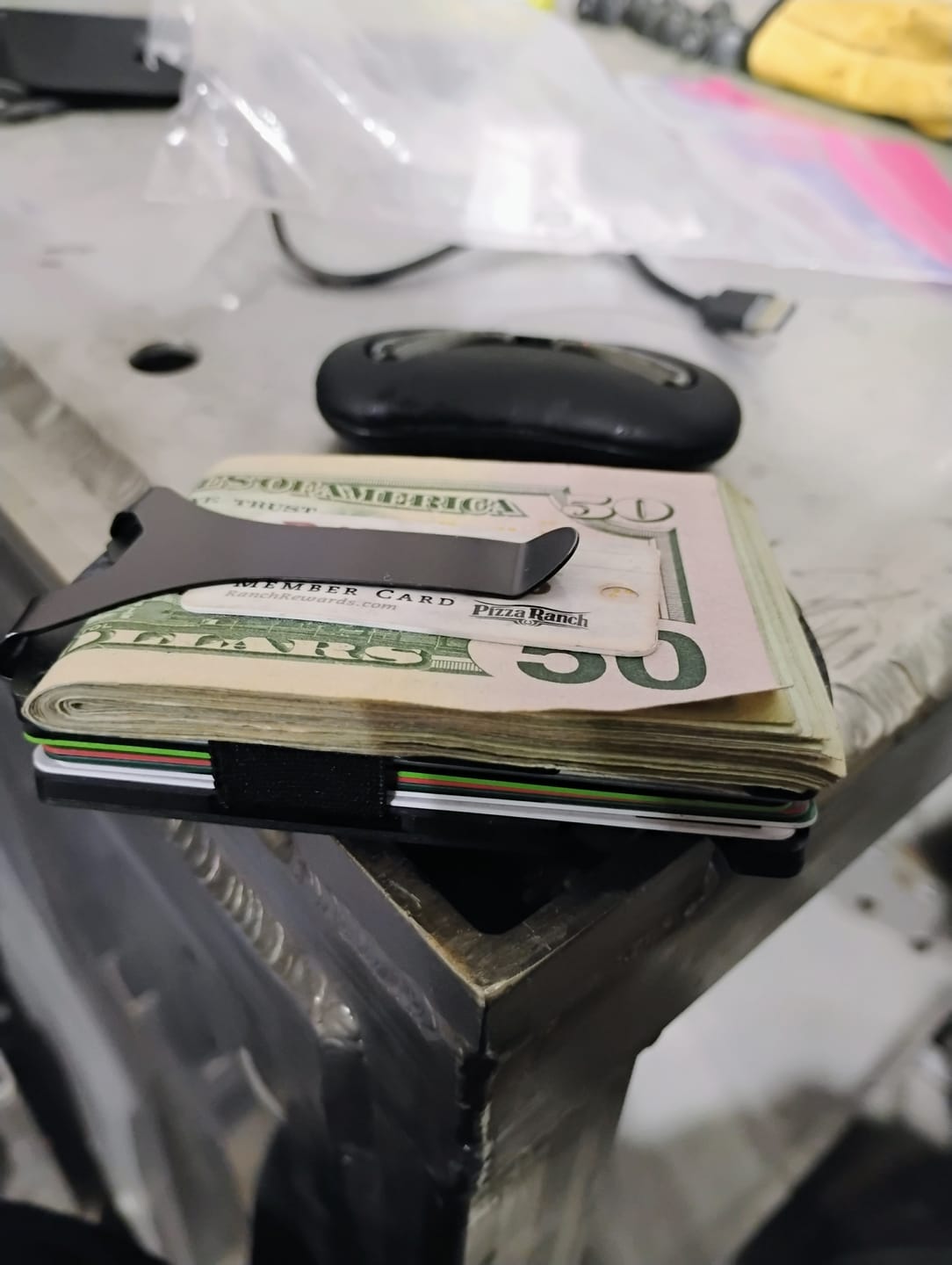 Customer photo review of Tactical Wallet — Aircraft-Grade Aluminum