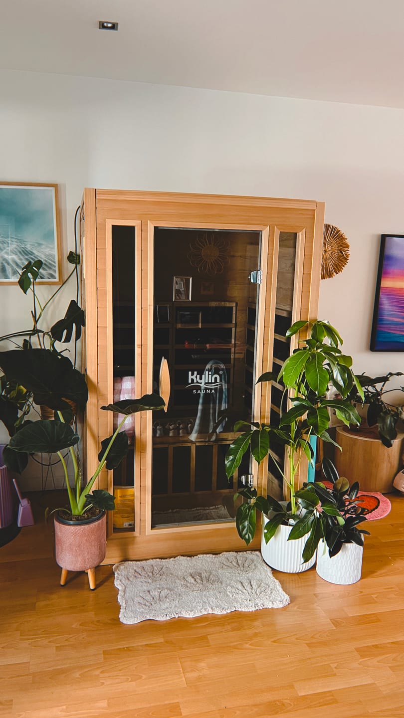 Customer photo review of Kylin Low EMF Premium Carbon Far Infrared Sauna 2 people - K8202