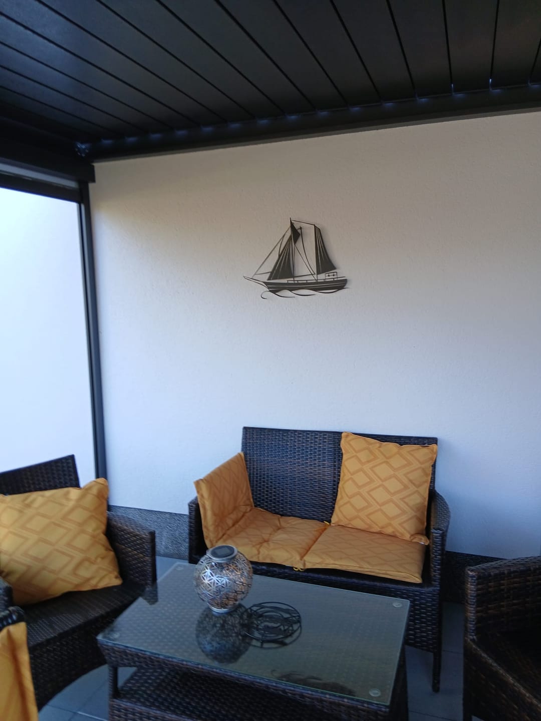 Customer photo review of Décoration Murale en Métal - Bateau à voile