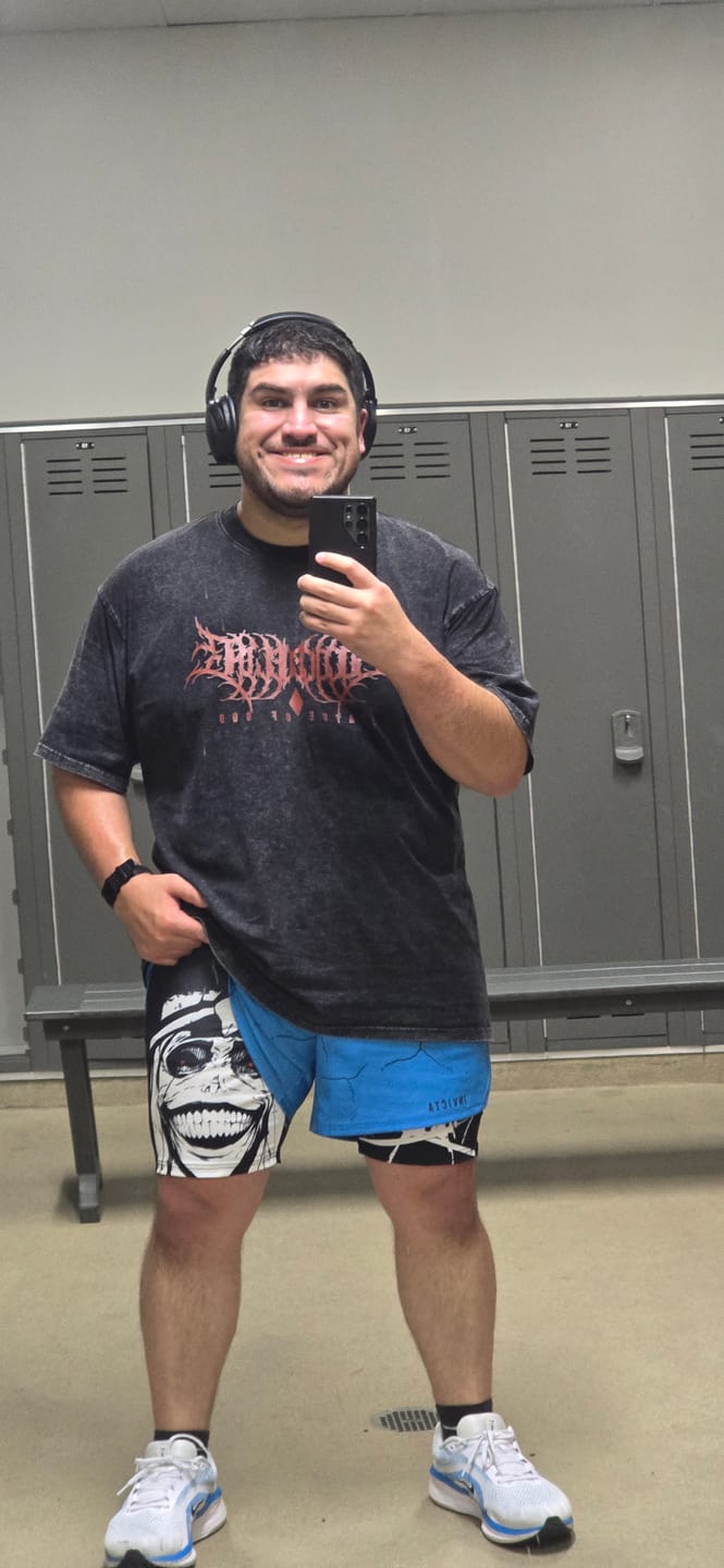 Customer photo review of God of Death Performance Shorts