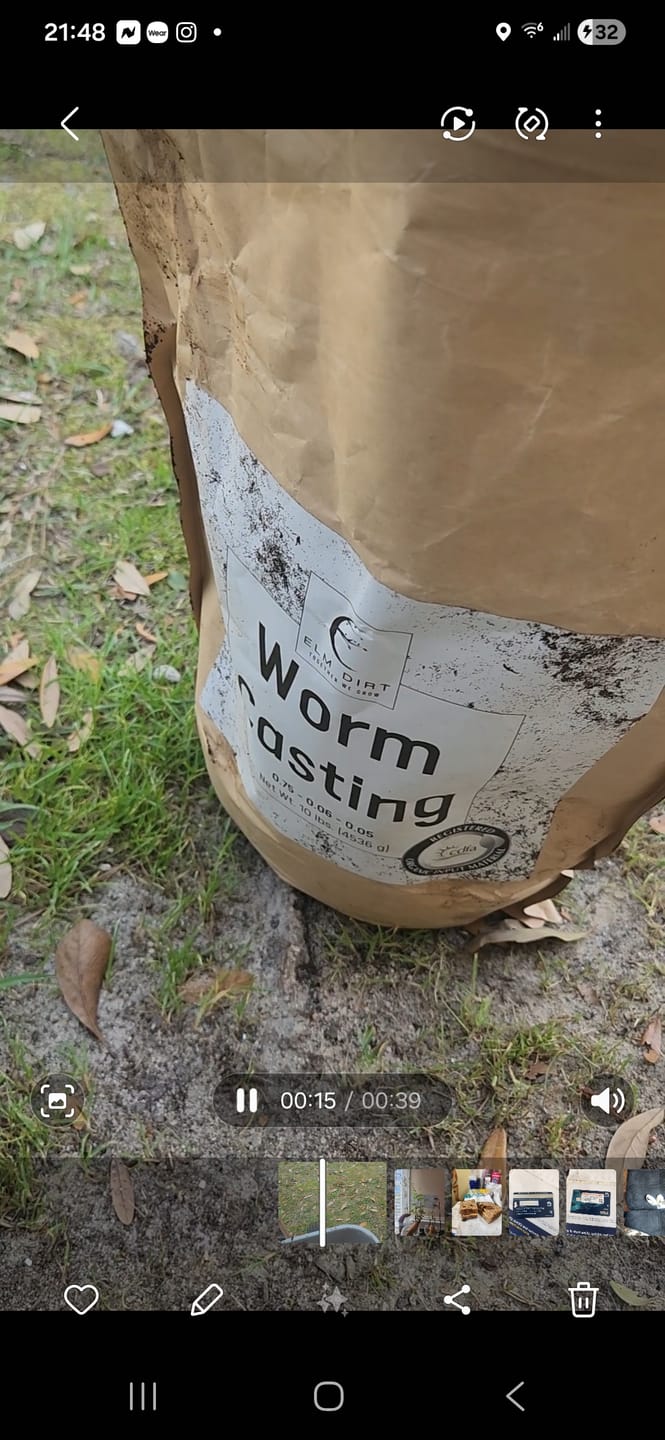 Customer photo review of Worm Castings