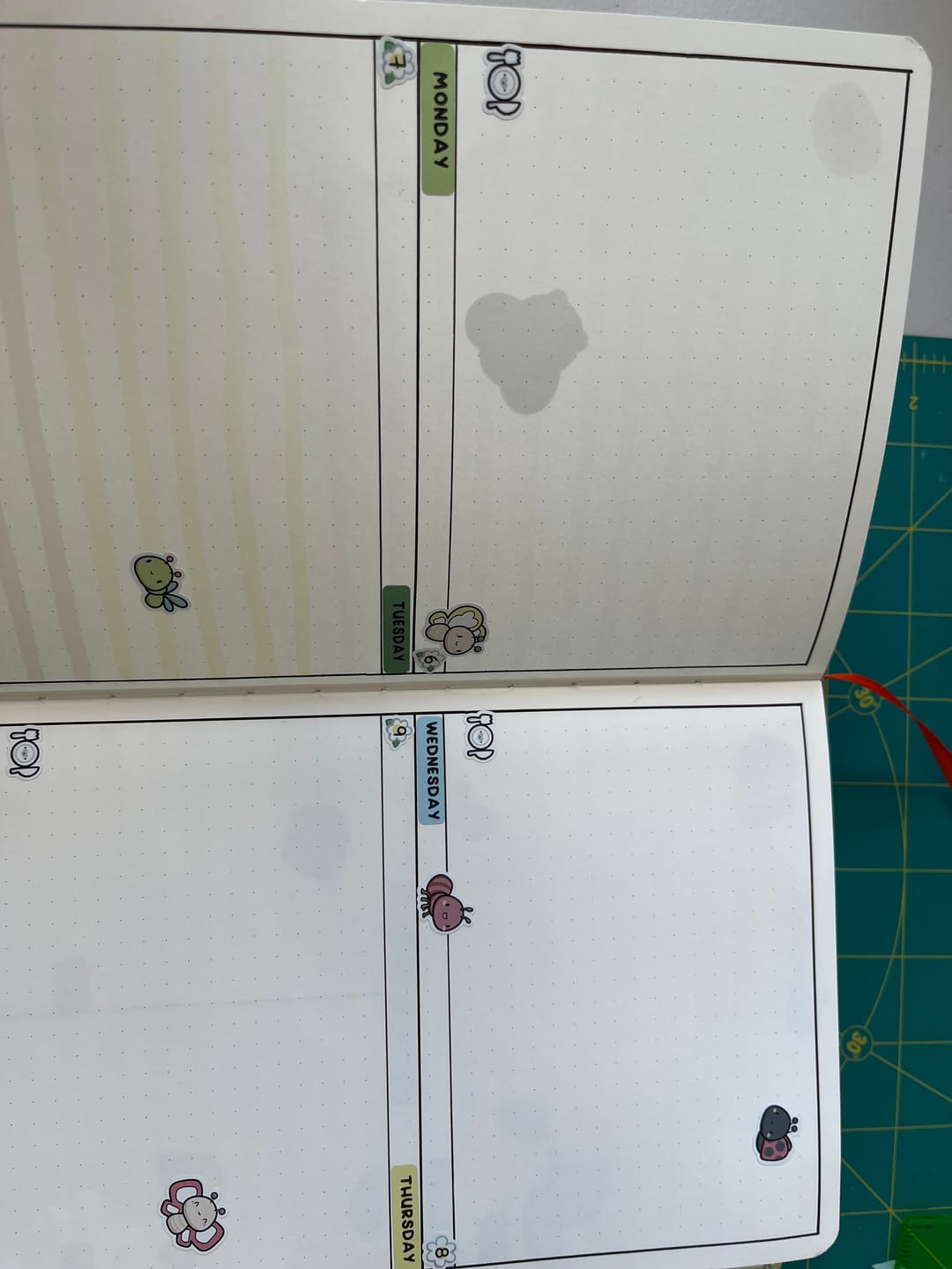 Customer photo review of Tiny Icons - Meal Time Planner Stickers