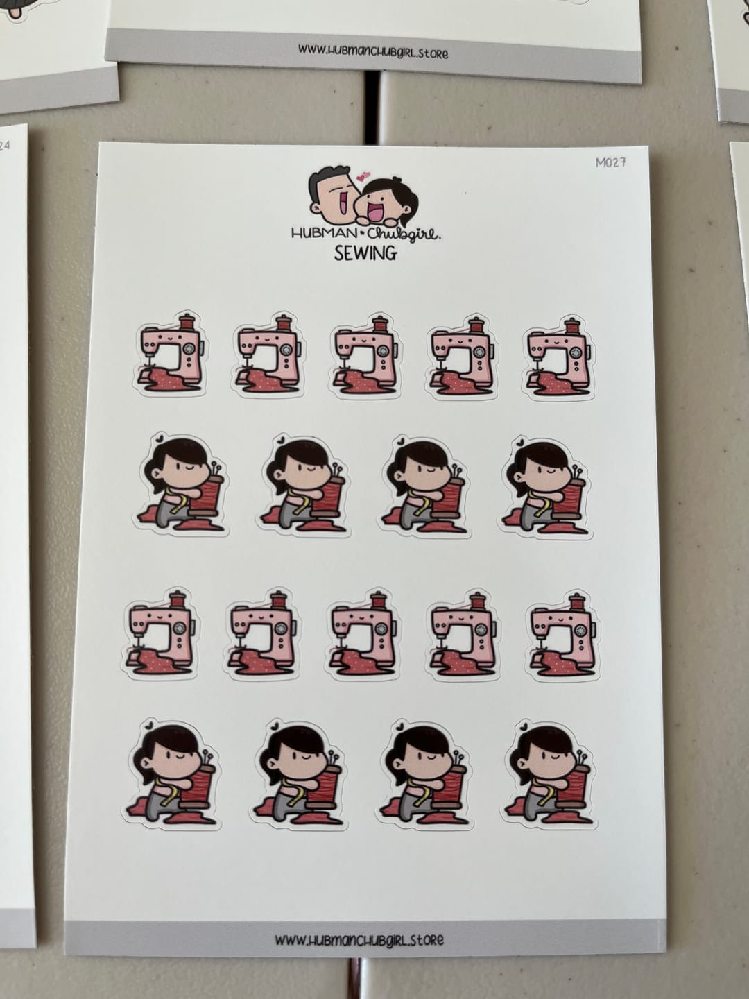 Customer photo review of Sewing Planner Stickers