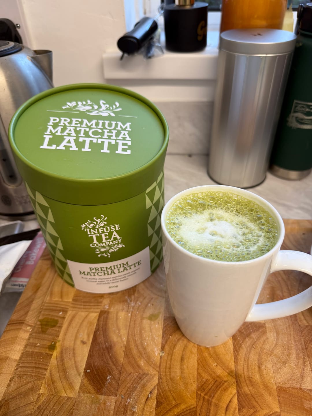 Customer photo review of Premium Matcha Latte