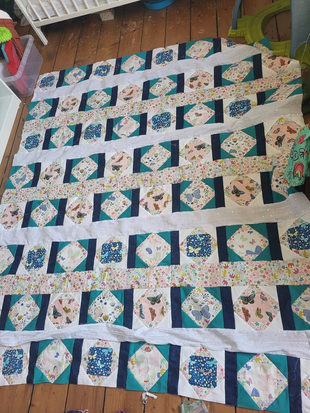 Customer photo review of Premium Plain Polycotton Fabric, 60° Washable, 45"- 20 Colours Available