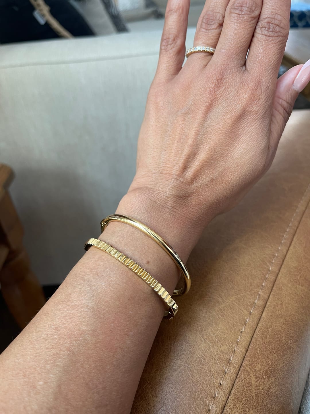 Customer photo review of Mini Pleat Bangle