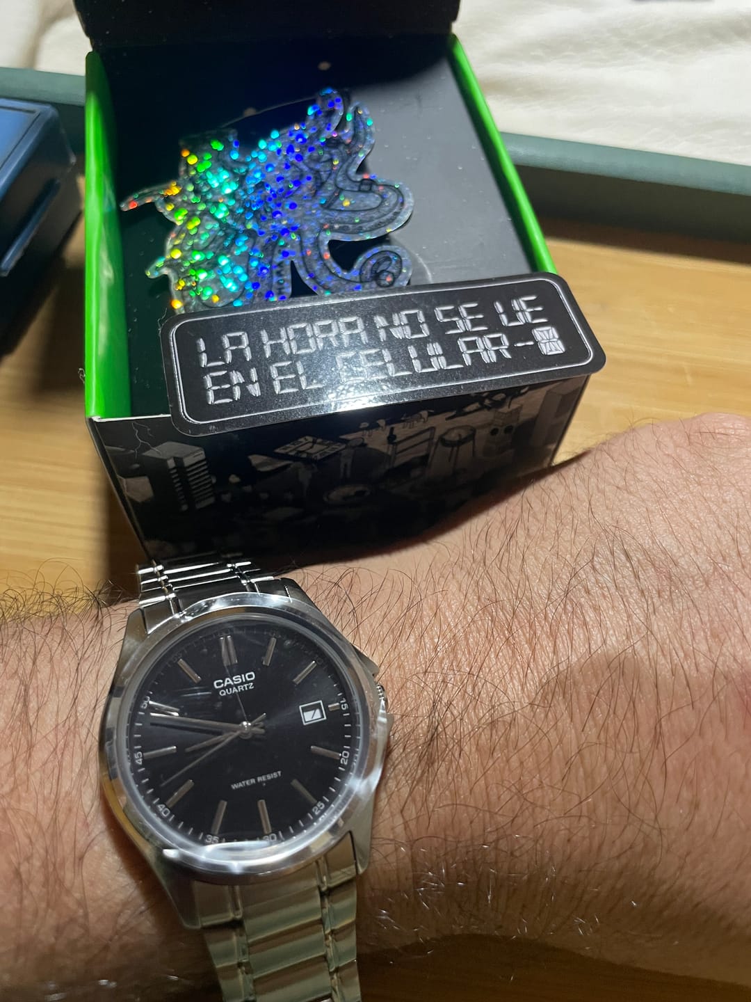 Customer photo review of Reloj Casio Análogo MTP-1183A-1A Negro Acero Inoxidable
