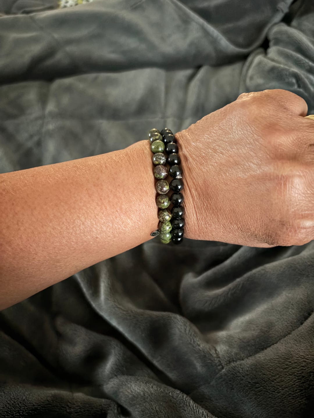 Customer photo review of Bloodstone Bracelet