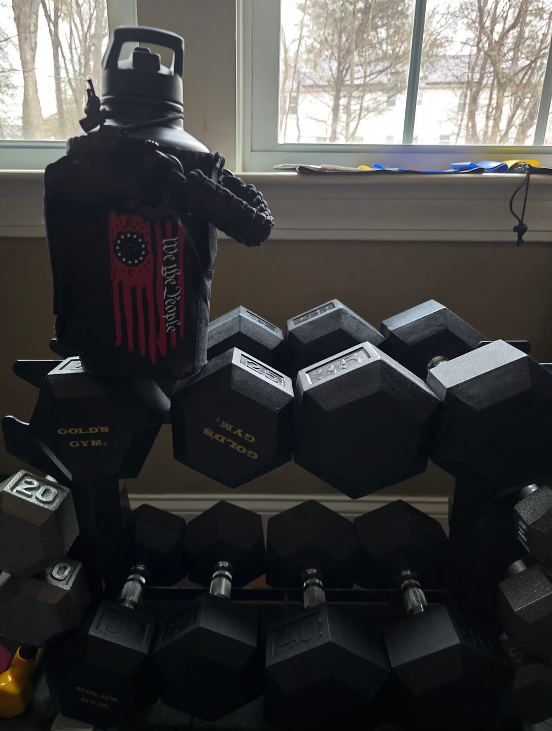 Customer photo review of 64oz Battle Bottle Sleeves