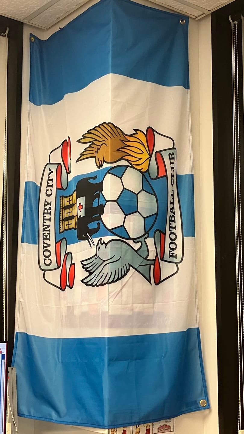 Customer photo review of Coventry City Football Club Flag