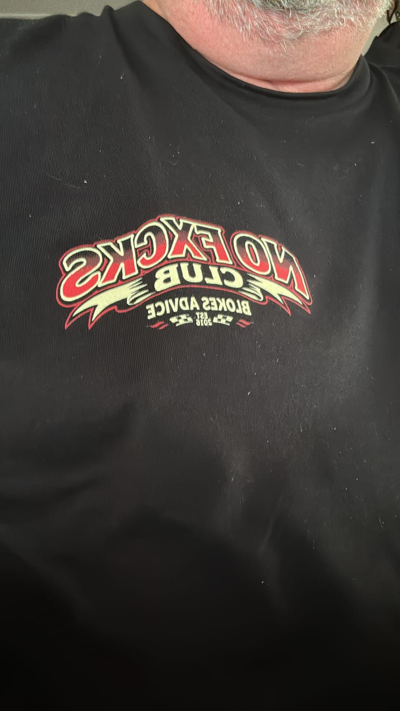 Customer photo review of Zero Fks Tee - Black