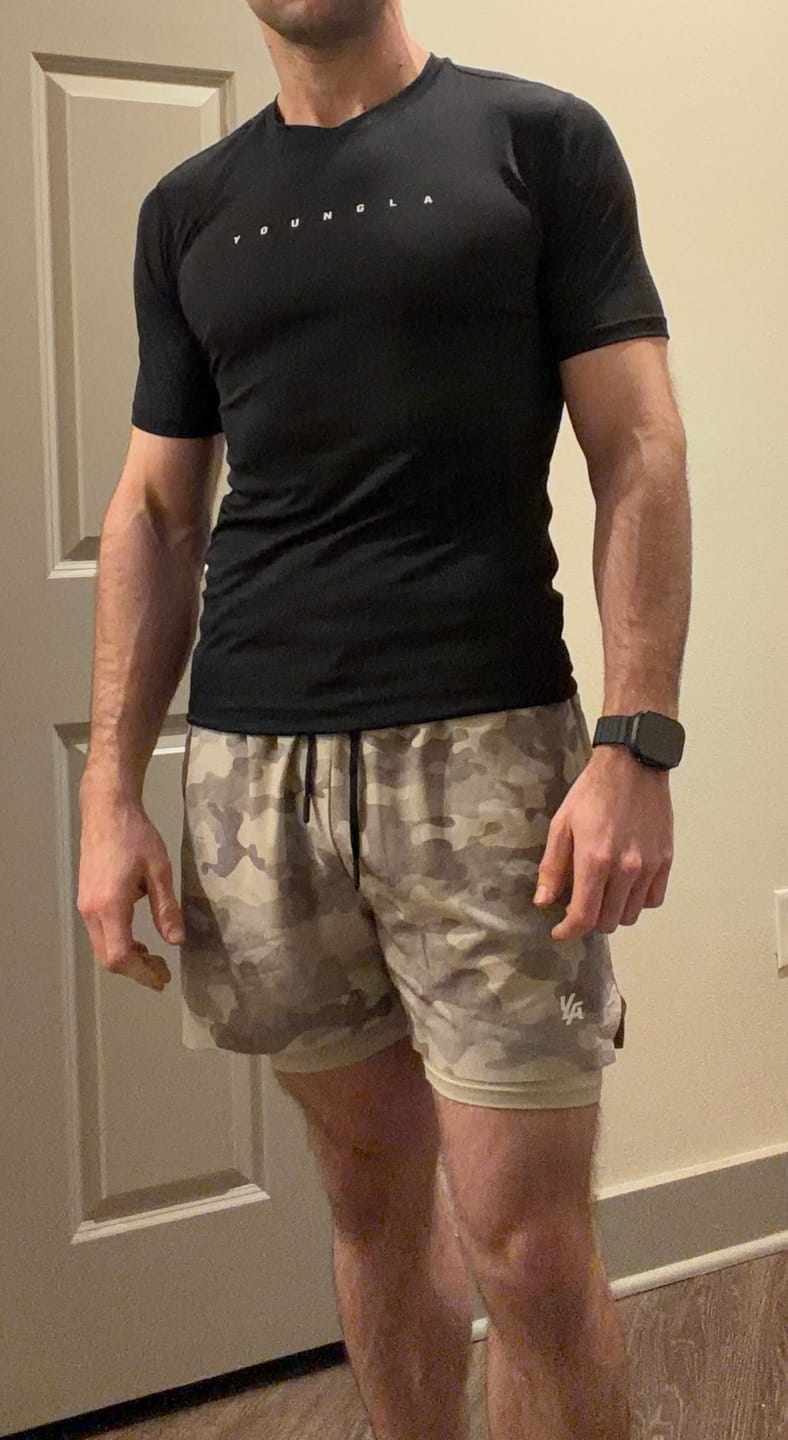 Customer photo review of 1047 - Camo Compression Shorts