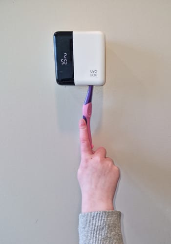 Customer photo review of Oralux UV Toothbrush Sanitizer