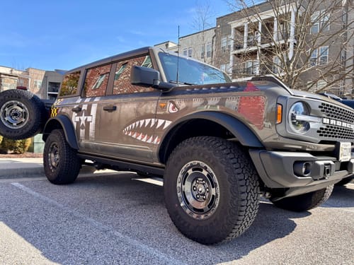 Customer photo review of Bronco 4D Custom Design Removable Trail Armor