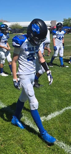 Customer photo review of Phenom Elite Quantum Speed 2.0 Football Cleats - Team Colors