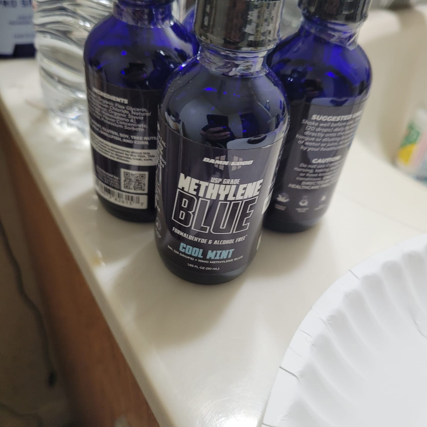 Customer photo review of Damn Good™ Methylene Blue - Brain Performance & Mental Clarity - 50mL (30 Servings)