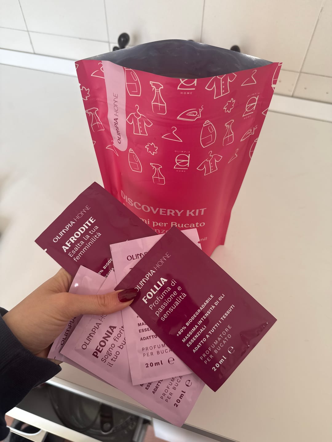 Customer photo review of Discovery Kit Laundry Collection – 14 Fragranze da scoprire