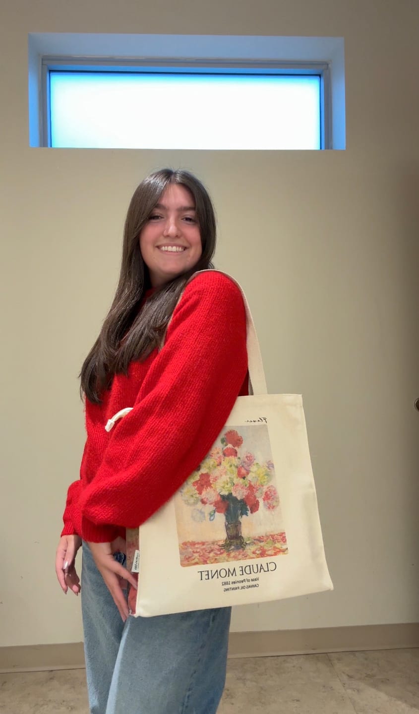 Customer photo review of Claude Monet "Peonies" - Tote Bag