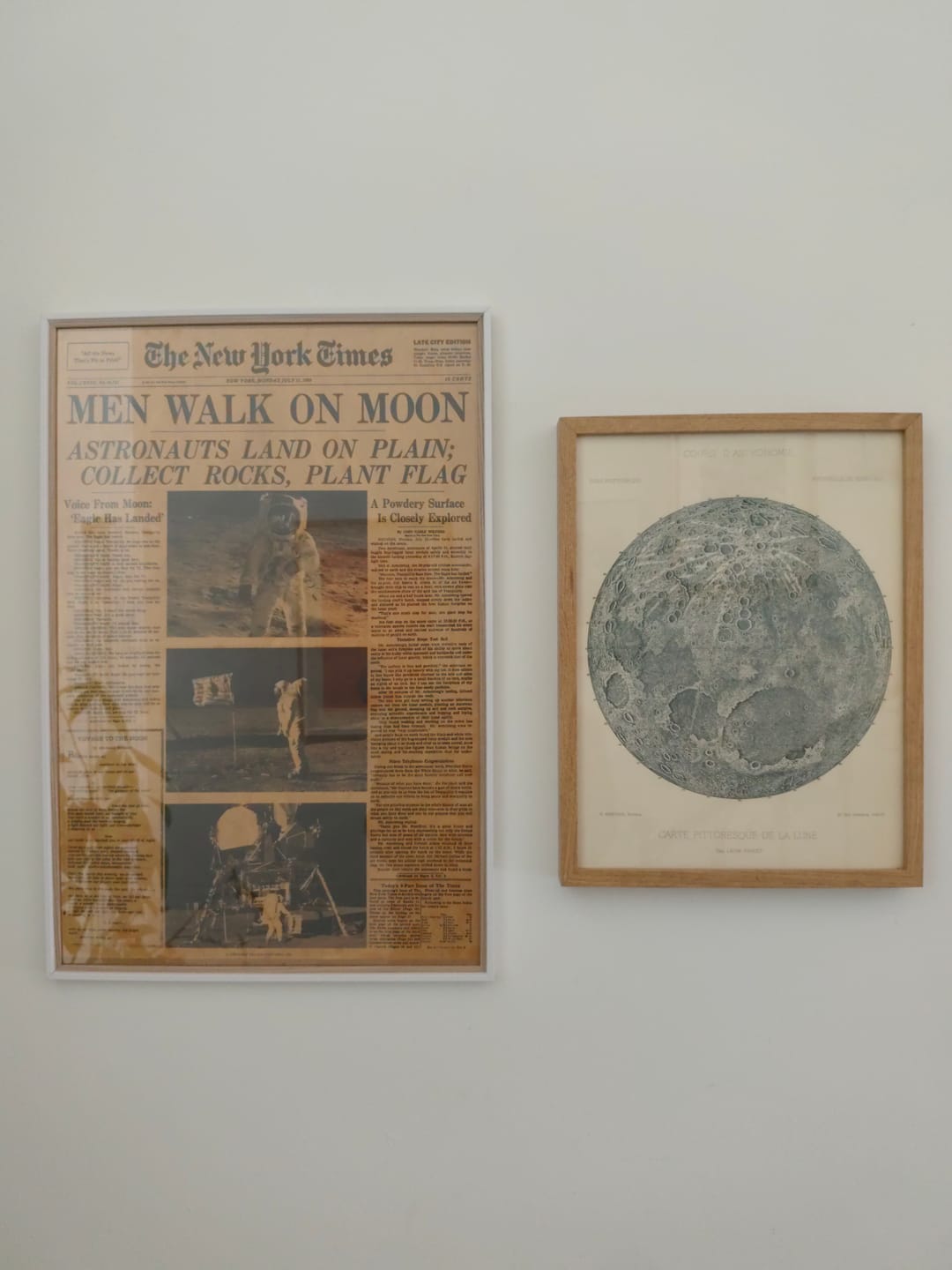 Customer photo review of Old Moon Illustration, 1888 by Leon Fenet - French Lunar Chart Lithograph