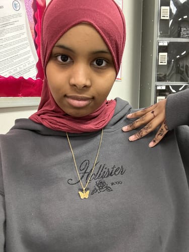 Customer photo review of Patience & Hope Necklace