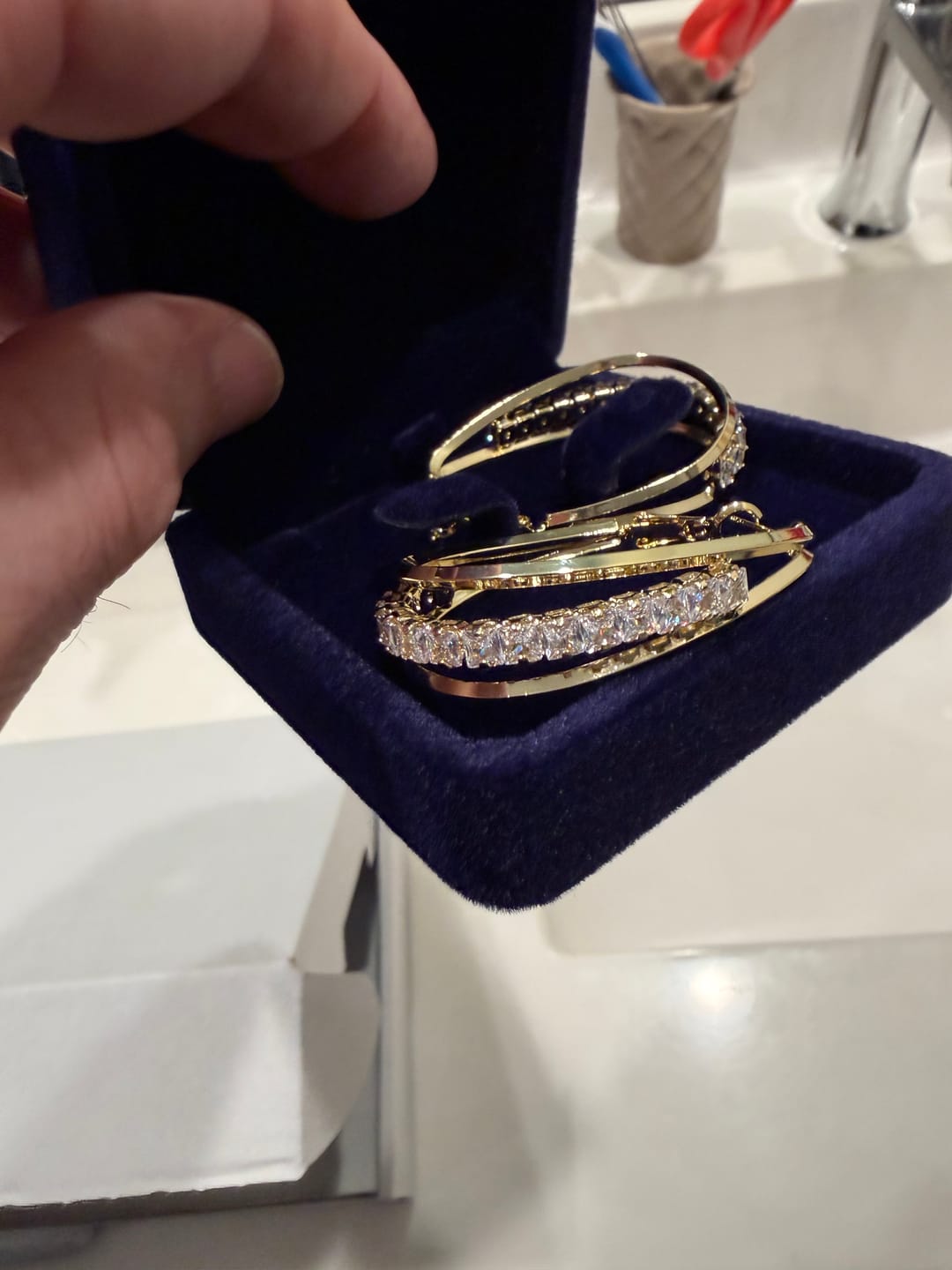 Customer photo review of Shae Earrings