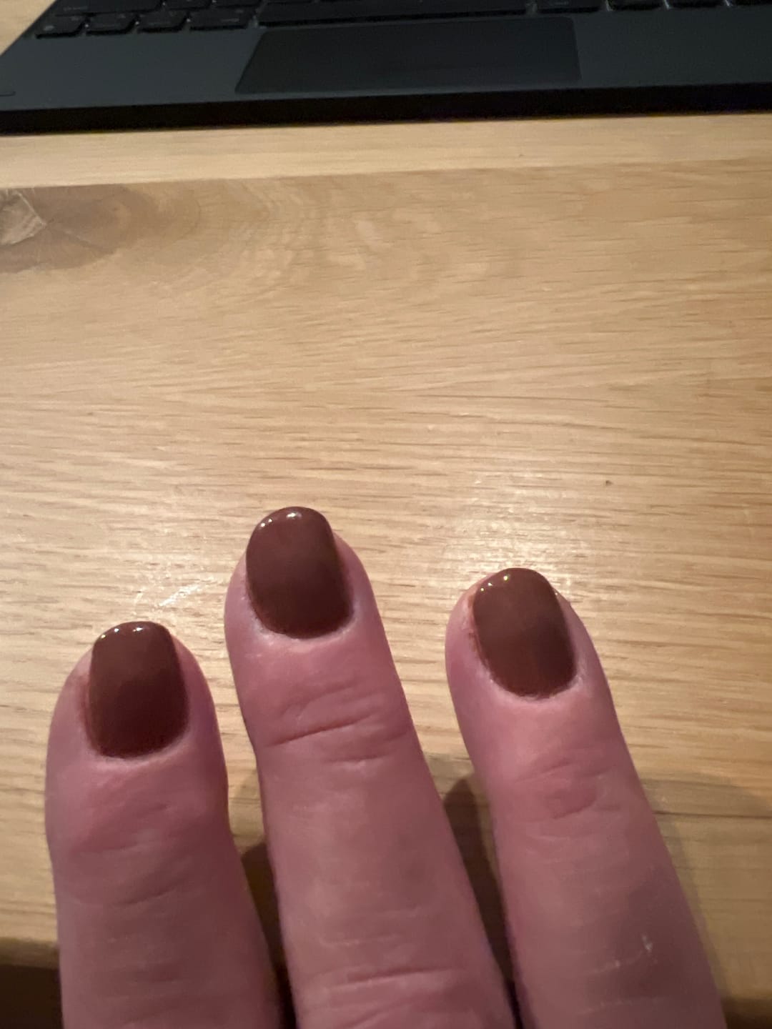 Customer photo review of Chocolate Brown Dipping Powder