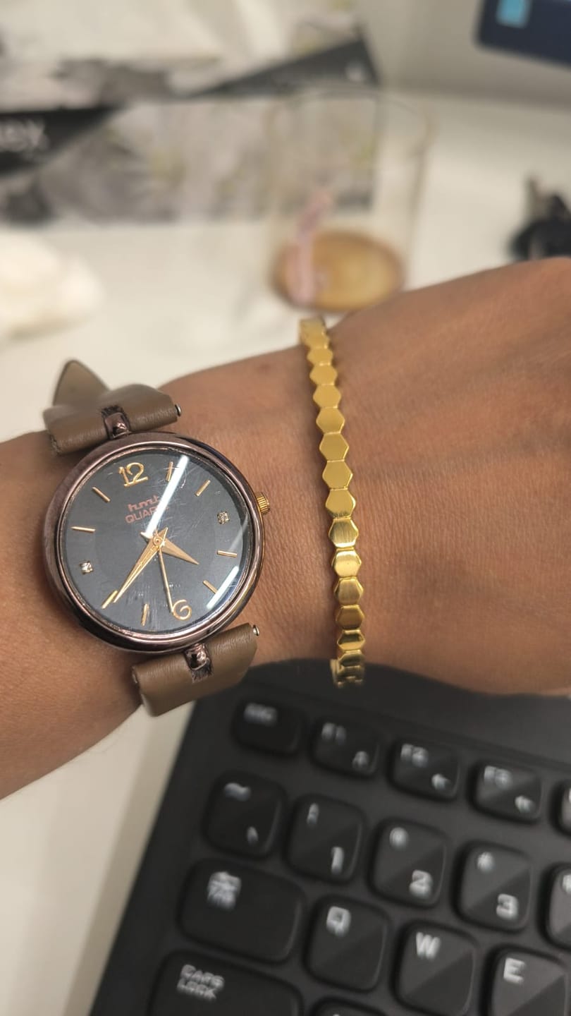 Customer photo review of Modern Mosaic Bangle Bracelet
