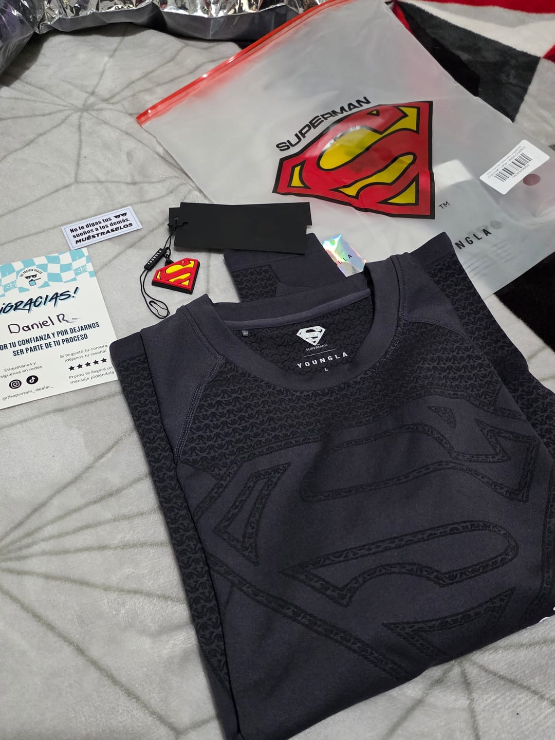 Customer photo review of SUPERMAN COMPRESSION LONGSLEEVES #8066