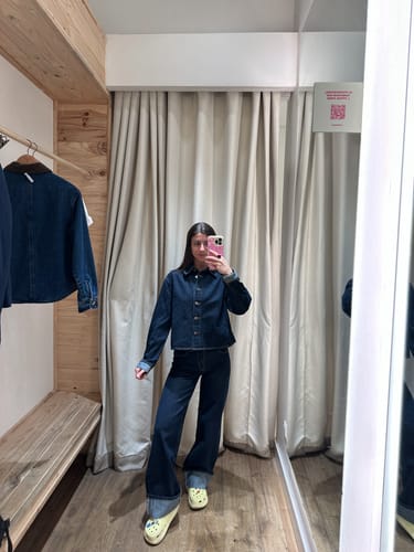 Customer photo review of Pantalón Logo Bordado Navy