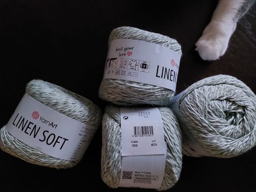 Customer photo review of YarnArt Linen Soft Colors
