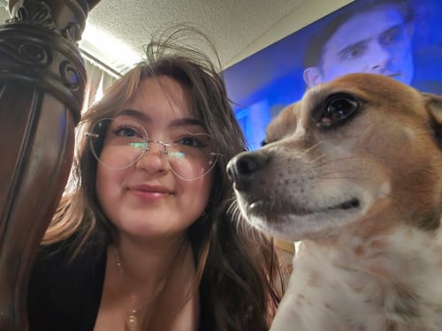 Customer photo review of Amora Eyeglasses