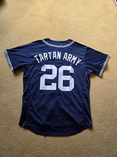 Customer photo review of Custom Navy Classic Style Authentic Baseball Jersey