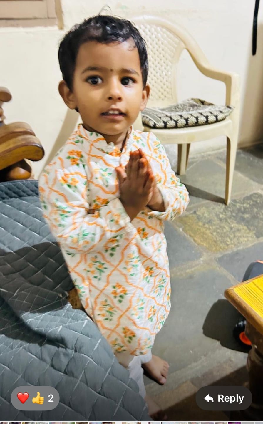 Customer photo review of Orange Floral Kurta Pajama