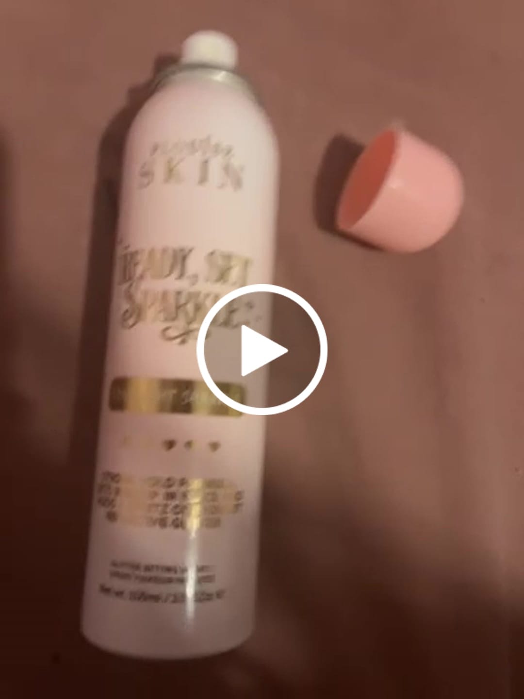 Customer video review of P.Louise Ready Set Sparkle Glitter Setting Spray