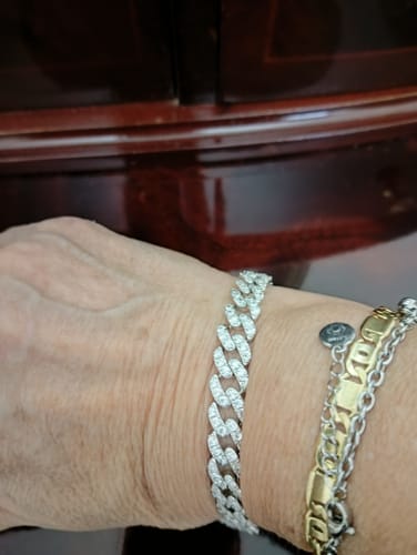 Customer photo review of BRACCIALE GRUMETTA CON ZIRCONI