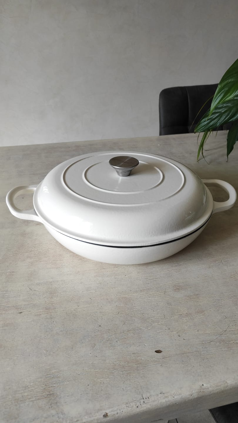 Customer photo review of Faitout en fonte émaillée - Blanc Vanille