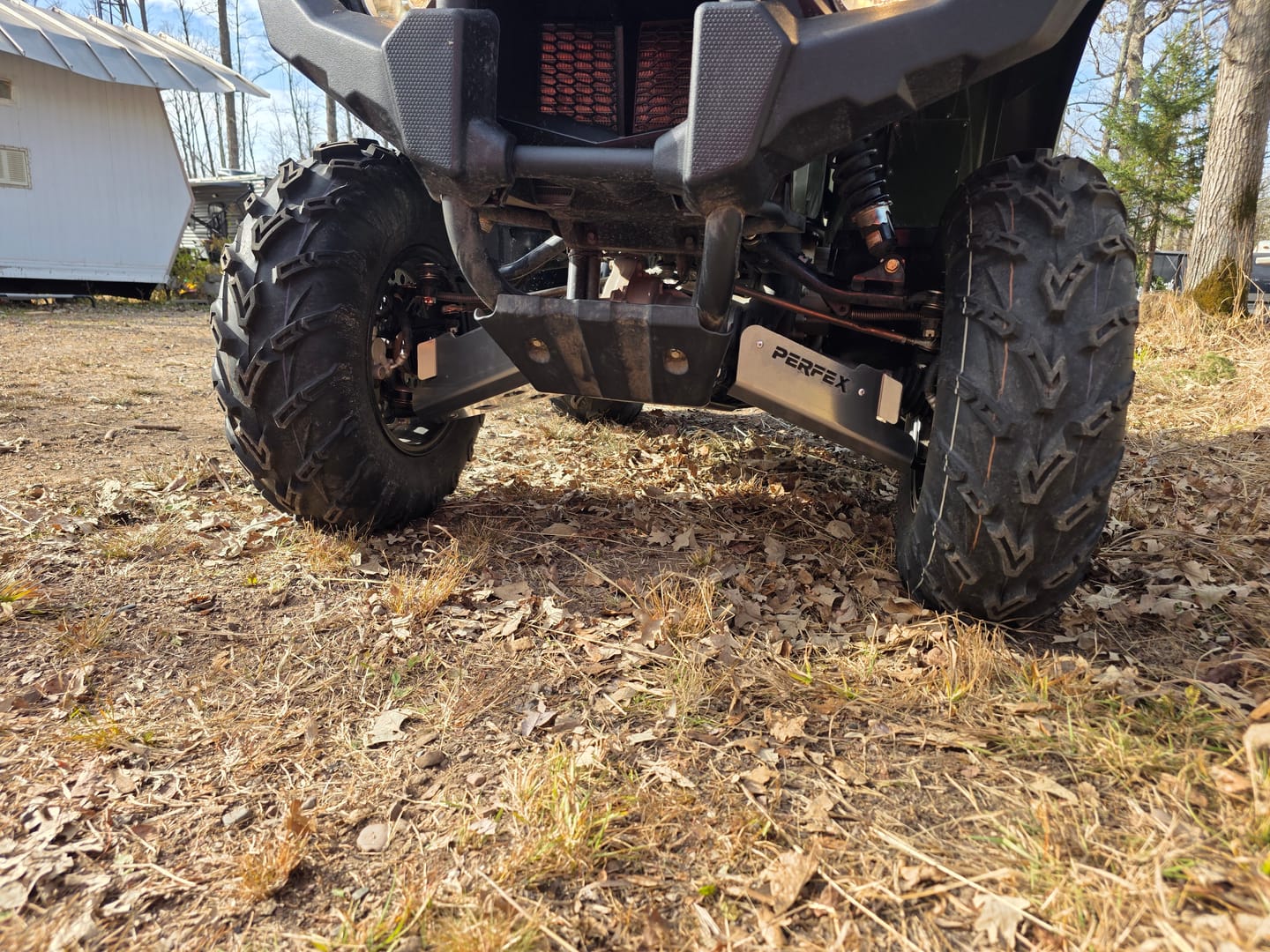 Customer photo review of A-arm & CV Boot Guard Kit — Yamaha Kodiak 450  (2018—26)