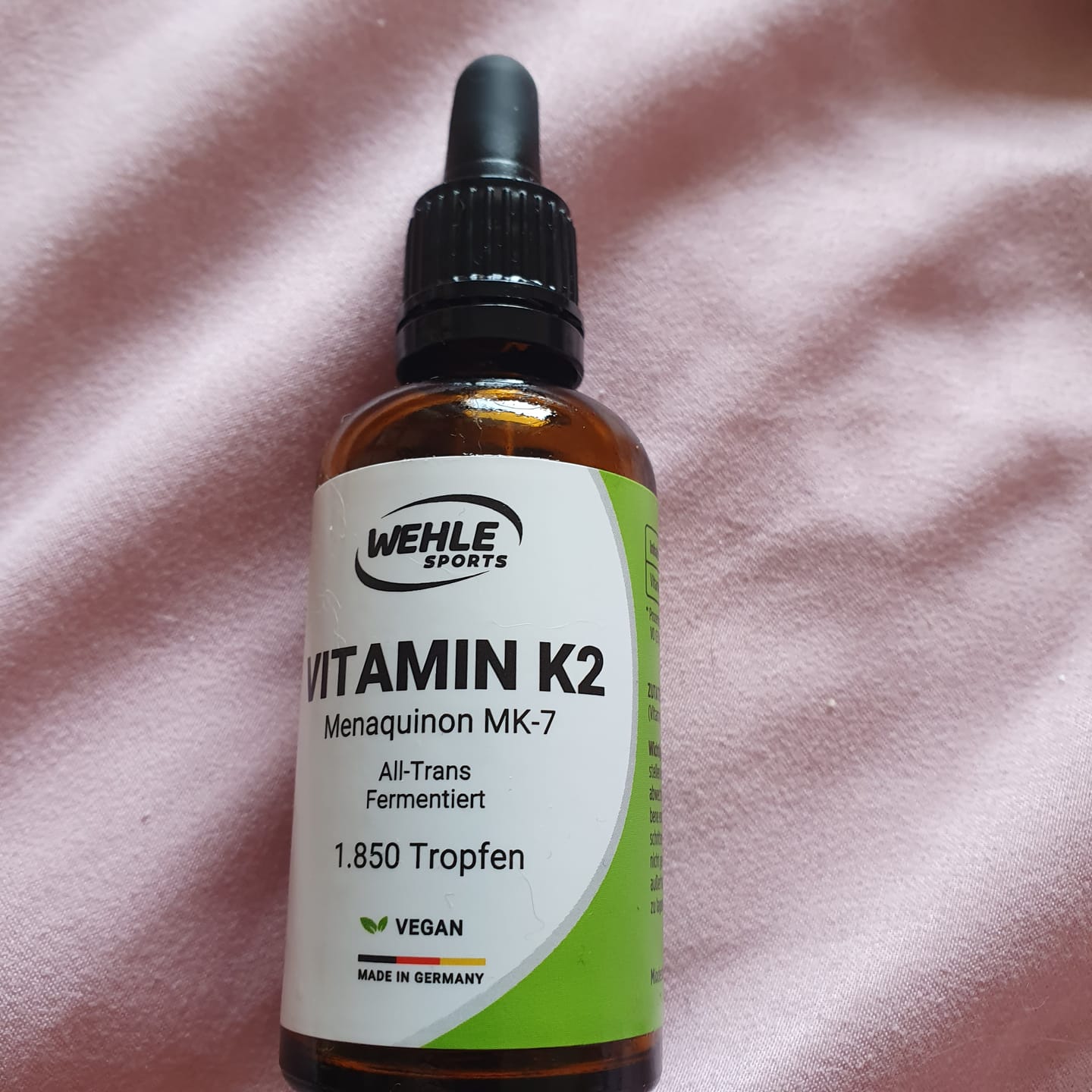 Customer photo review of Wehle Sports Vitamin K2 MK7 Tropfen - 50ml  1850 Tropfen