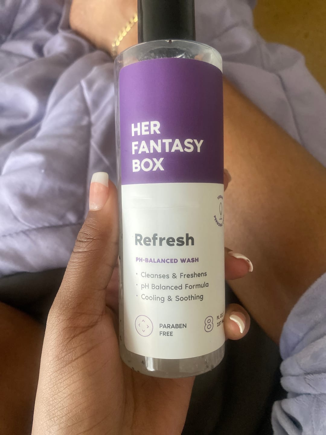 Customer photo review of Refresh Plant Based Intimate Body Wash for Women - pH Balancing