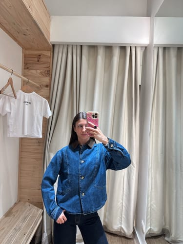 Customer photo review of Chaqueta Denim Cuello Cotelé Blue