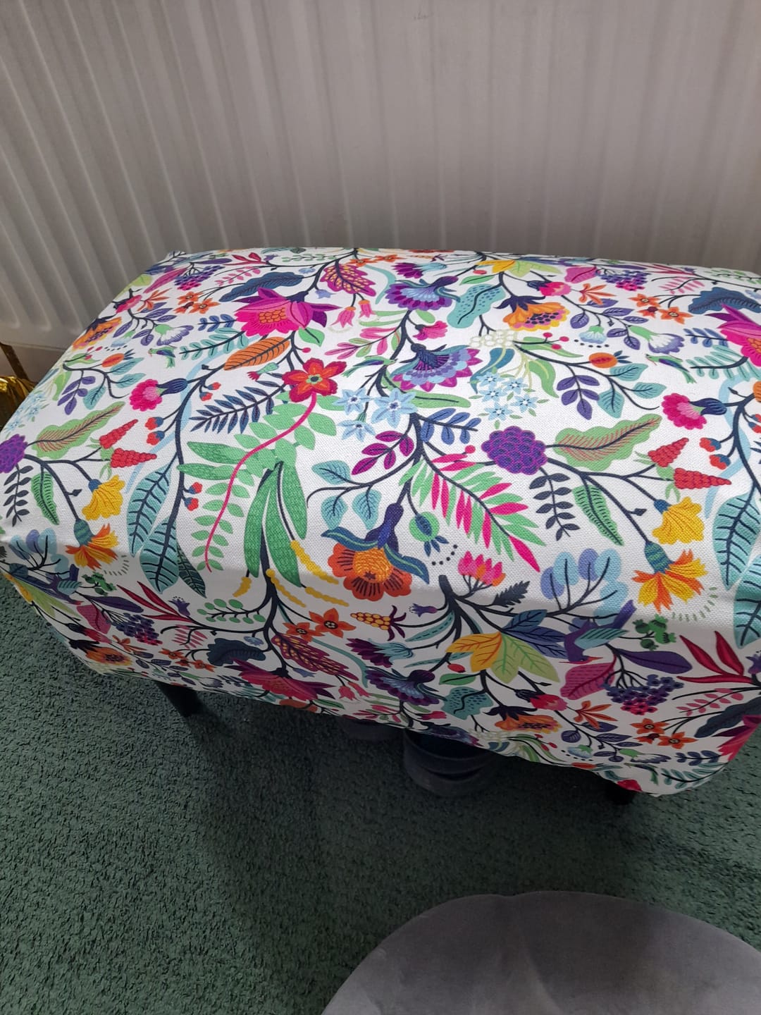 Customer photo review of Mexican Flowers Fabric by the Metre