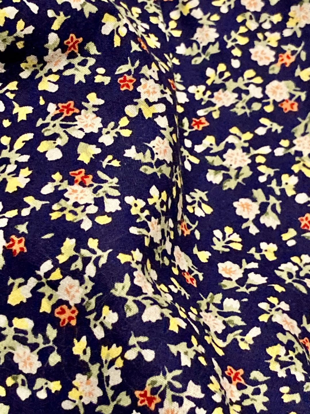 Customer photo review of Small Floral Garden Cotton Poplin Fabric