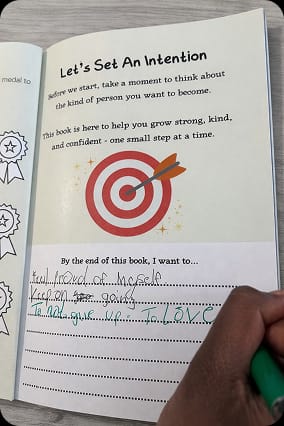 Customer photo review of Scaleszn Mindset Journal For Kids