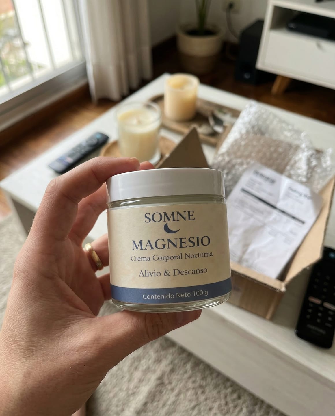 Customer photo review of Somne Magnesio | Crema Corporal Nocturna para Relajar y Descansar - 100g