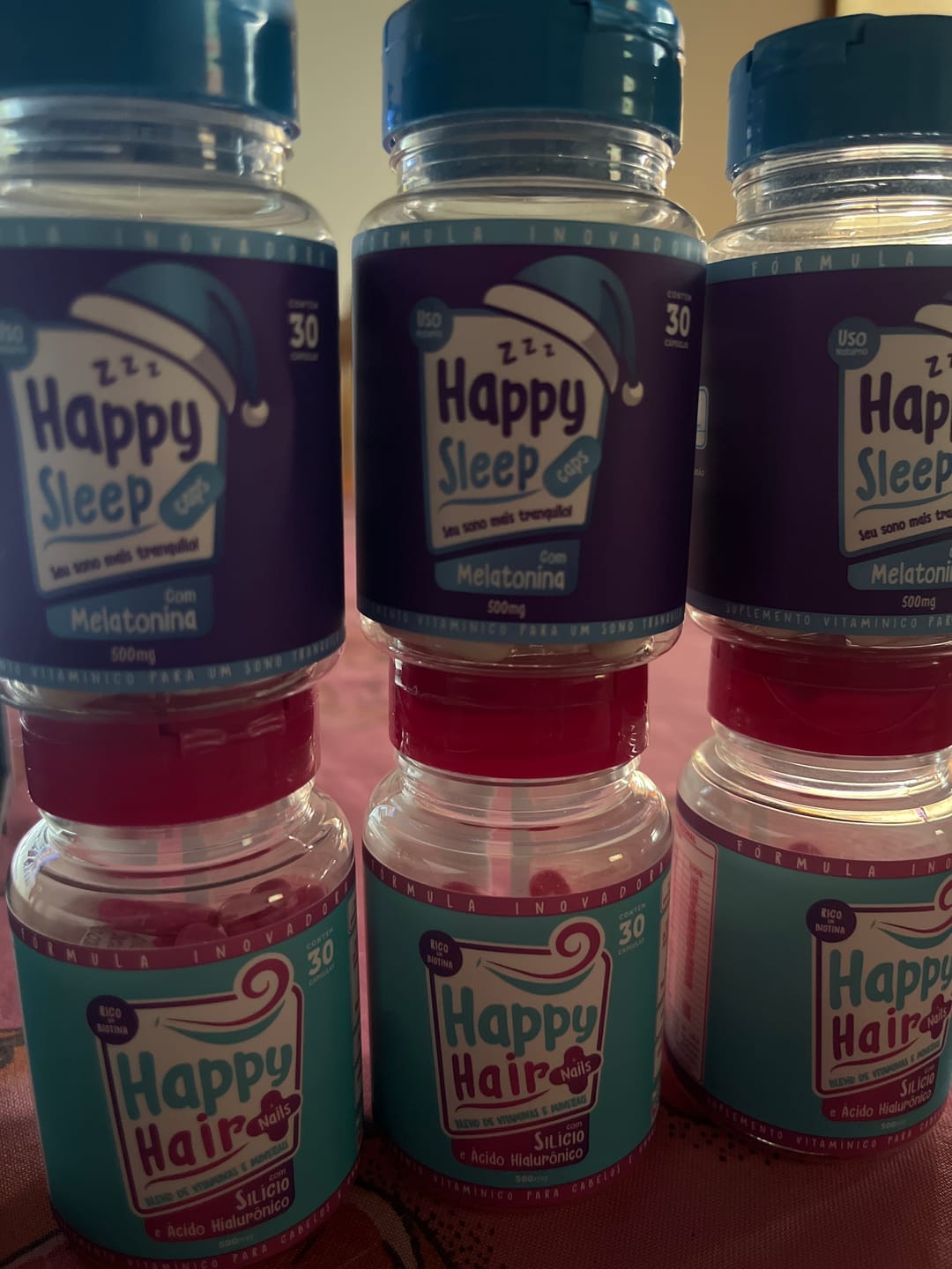 Customer photo review of Melatonina Happy Sleep 2 Potes