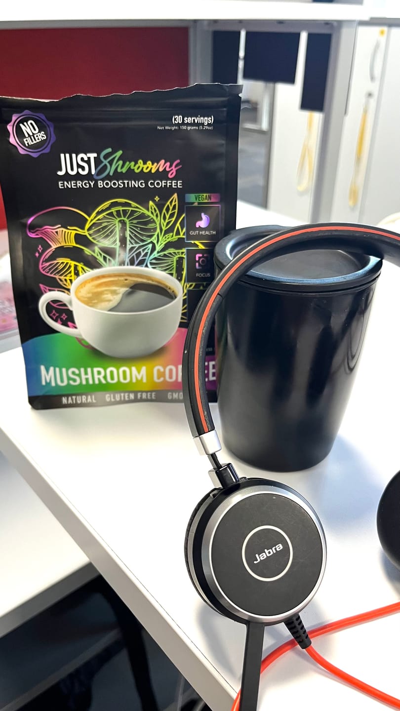 Customer photo review of Just Shrooms Mushroom Coffee BUNDLE