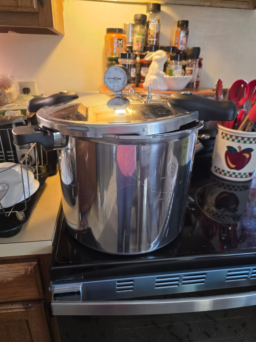 Customer photo review of Large Extra Canning Rack for the Denali Pressure Canner